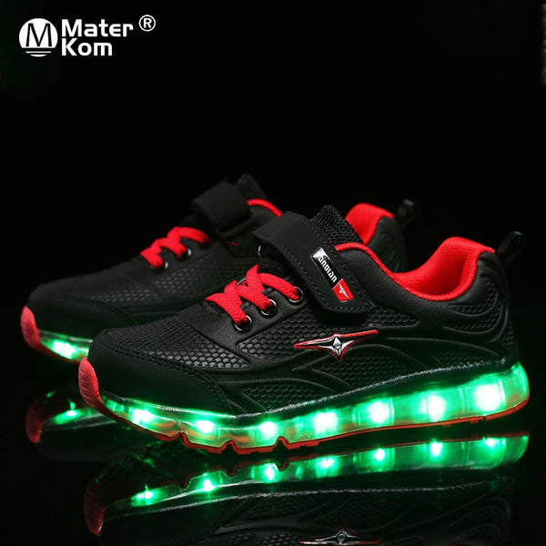 Boys & Girls USB Charging Glowing Luminous Sneakers